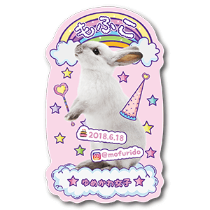 ゆめかわいい兎のペット名刺