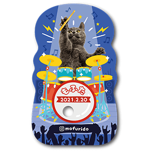 ドラマーザインの型抜きペット名刺