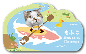 カヤックザインの型抜きペット名刺