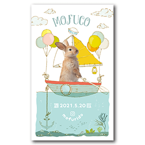 ボートデザインの長方形ペット名刺