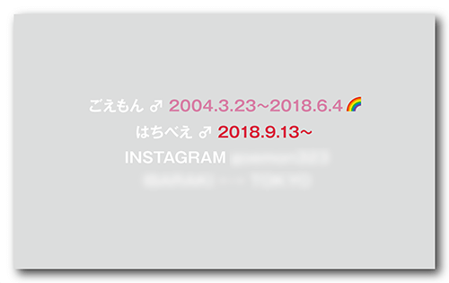 長方形ペット名刺の裏面画像