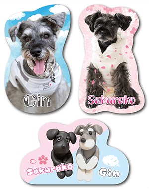 犬（多頭飼い）のペット名刺