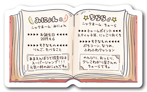 型抜きペット名刺の画像2