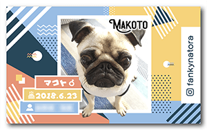 犬のペット名刺