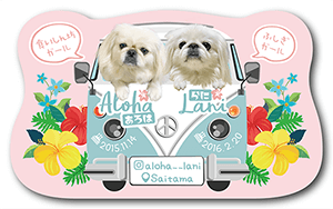 犬のペット名刺