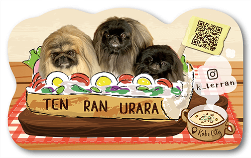 長方形ペット名刺の表面画像