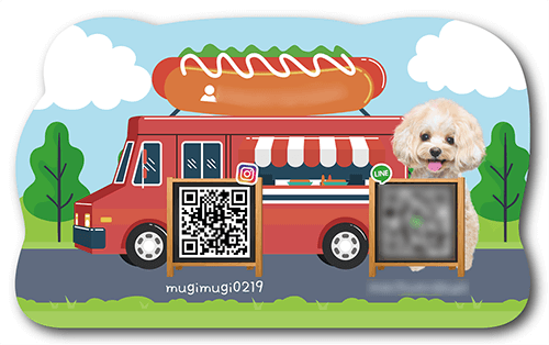 型抜きペット名刺の画像2