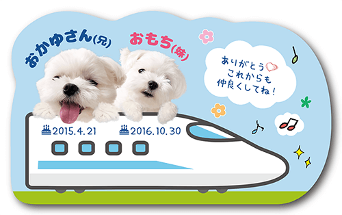 型抜きペット名刺の画像1