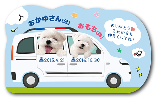 型抜きペット名刺の画像1