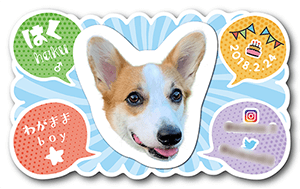 犬のペット名刺