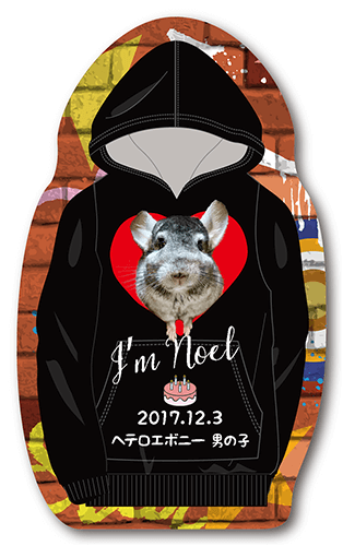 型抜きペット名刺の表面画像