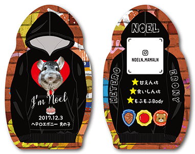 チンチラのペット名刺