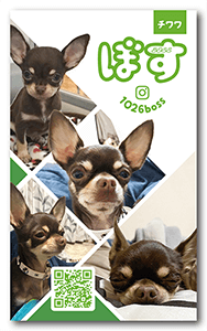 犬のペット名刺