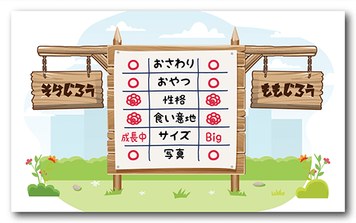 長方形ペット名刺裏面画像