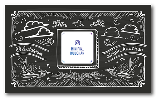 長方形ペット名刺の裏面画像