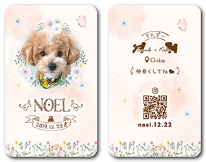 犬のペット名刺