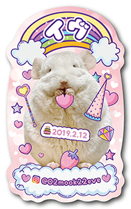 チンチラのペット名刺