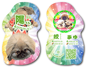 犬のペット名刺