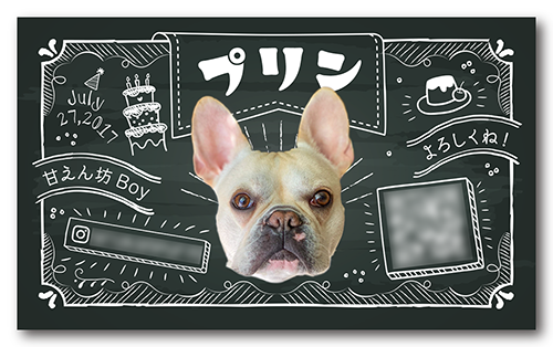 犬のペット名刺