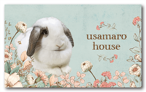 長方形ペット名刺の表面画像