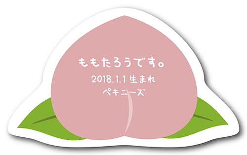 ペット名刺の裏面画像