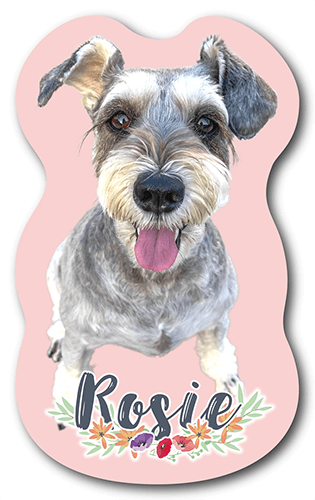 長方形ペット名刺の表面画像