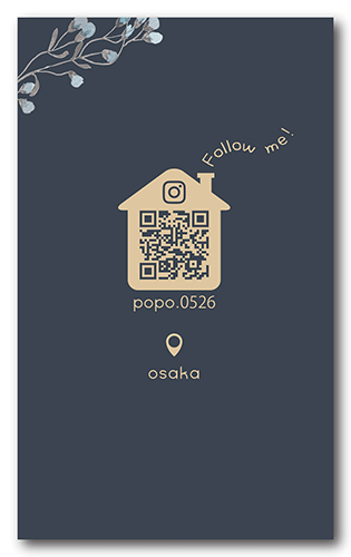 ペット名刺の裏面画像