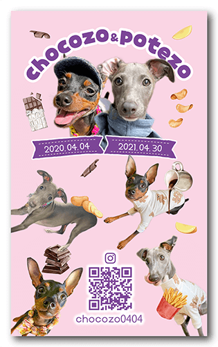 ペット名刺の裏面画像