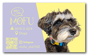 犬のペット名刺