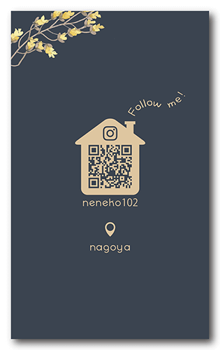 ペット名刺の裏面画像