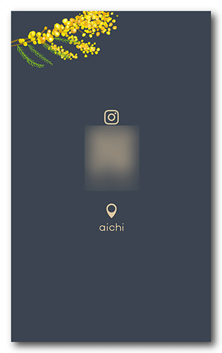 ペット名刺の裏面画像