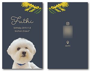 犬のペット名刺