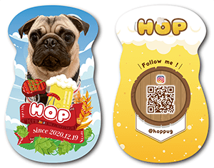 犬のペット名刺