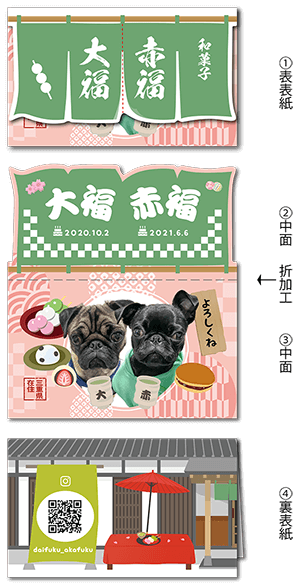 犬のペット名刺