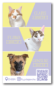 アイボの多頭飼いペット名刺