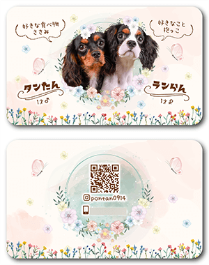 犬のペット名刺