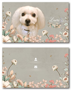 犬のペット名刺