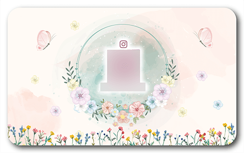 長方形ペット名刺の裏面画像