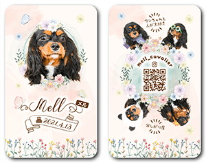 犬のペット名刺