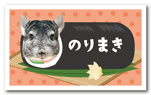 長方形ペット名刺の表面画像