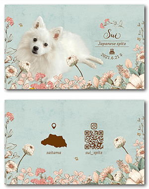 犬のペット名刺