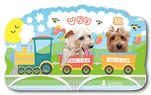 犬（多頭飼い）のペット名刺