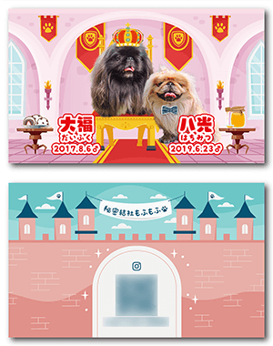 チンチラのペット名刺