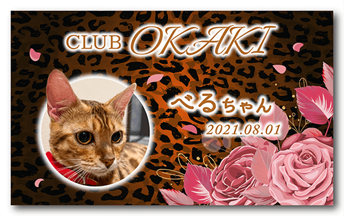 ペット名刺の表面画像