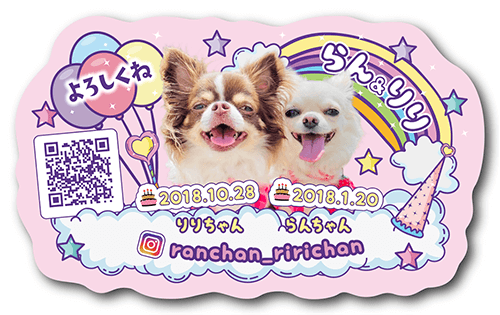 犬のペット名刺