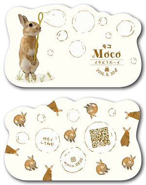 うさぎのペット名刺