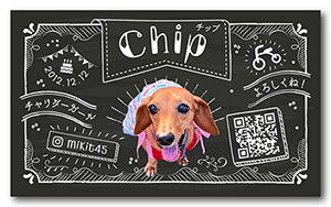 犬のペット名刺