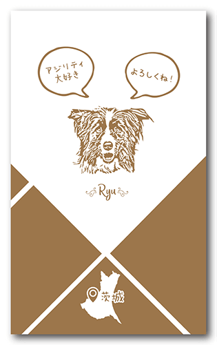 ペット名刺の裏面画像