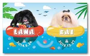 犬のペット名刺