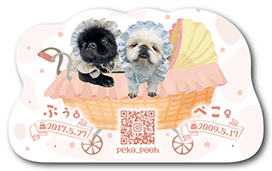 犬のペット名刺